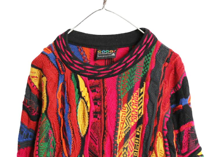楽天市場】90s オーストラリア製 COOGI 3D 立体編み ウール ニット 