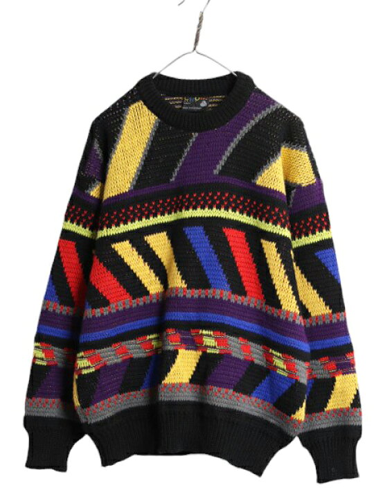 楽天市場】90s オーストラリア製 COOGI 総柄 ウール ニット セーター  