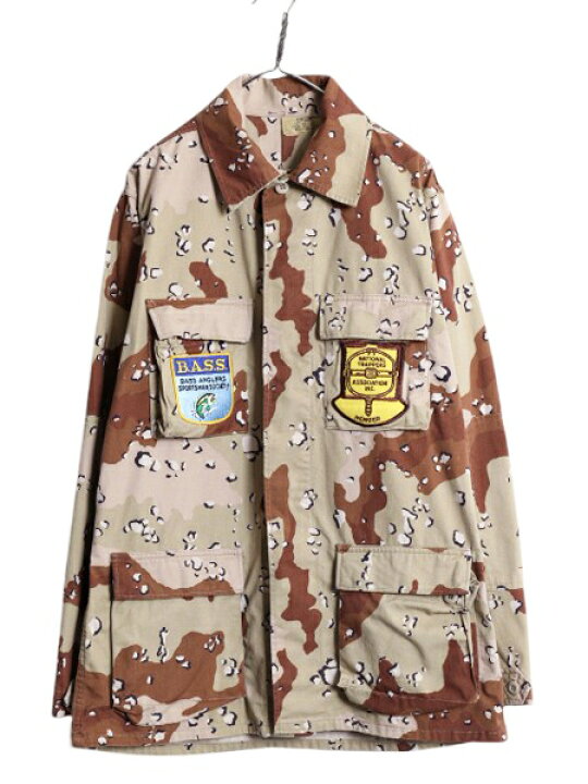 楽天市場】80s 86年製 US ARMY 米軍実物 デザート カモ BDU ミリタリー  