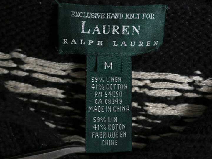 楽天市場】手編み 90s LAUREN ラルフローレン ノルディック ハンド 