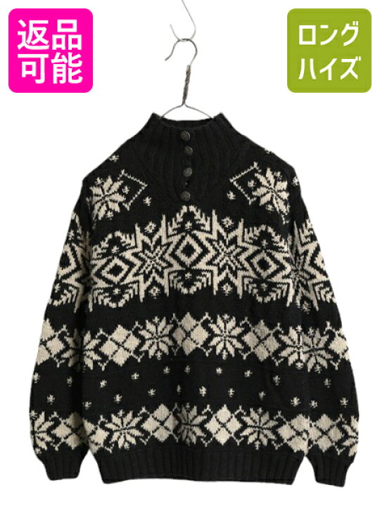 楽天市場】手編み 90s LAUREN ラルフローレン ノルディック ハンド 