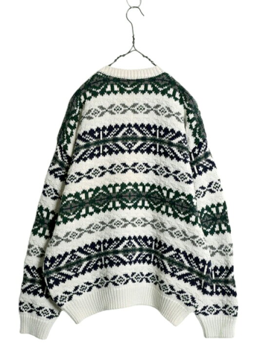 楽天市場】90s OLD GAP ノルディック 立体編み コットン ニット 