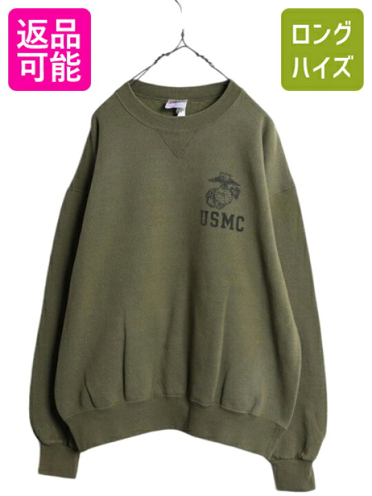 楽天市場】USA製 USMC プリント 前V スウェット メンズ L / 古着 SOFFE 