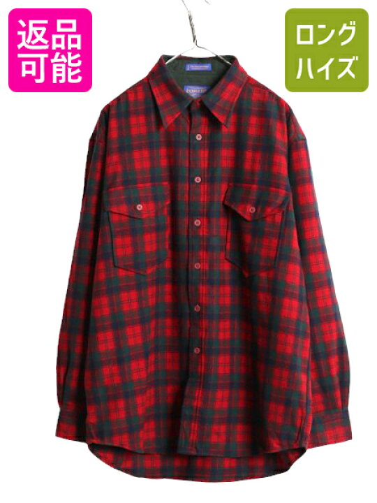 楽天市場】90s ペンドルトン チェック ウール シャツ メンズ L / 古着 