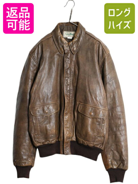 楽天市場】80s USA製 ☆ エルエルビーン A-2 タイプ 本革 レザー  