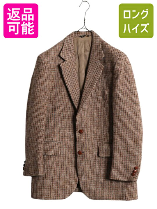 楽天市場】80s USA製 ハリスツイード テーラード ジャケット メンズ L 