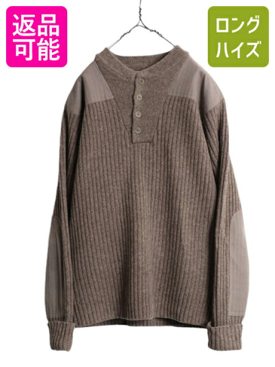 3D ニット セーター ブラック オリーブ メンズ 冬服 2XL USA古着（楽天 