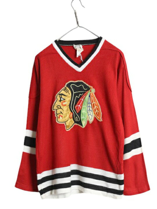 楽天市場】70s NHL オフィシャル シカゴ ブラックホークス ホッケー 