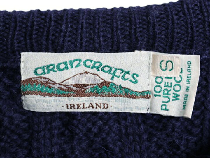 楽天市場】アイルランド製 aran crafts フィッシャーマン ウール 