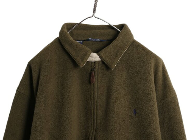 楽天市場】90s USA製 ポロ ラルフローレン フリース スイングトップ 