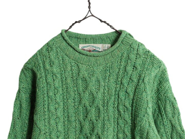 楽天市場】アイルランド製 aran crafts ロールネック フィッシャーマン