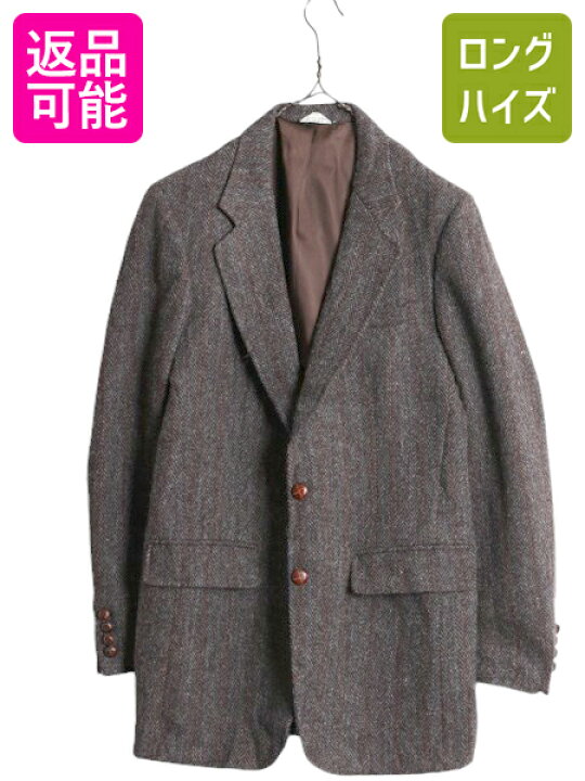 楽天市場】80s USA製 ハリスツイード テーラード ジャケット メンズ L 