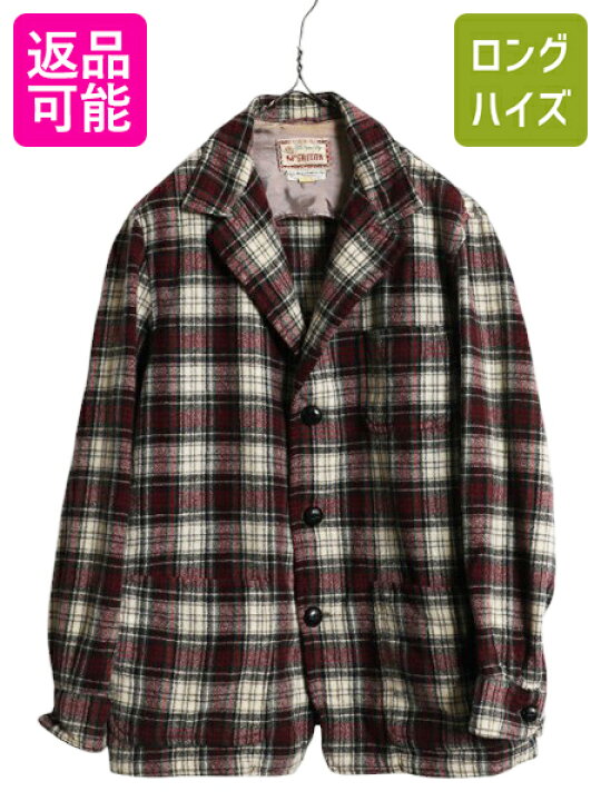 楽天市場】50s USA製 マクレガー チェック ウール テーラード 