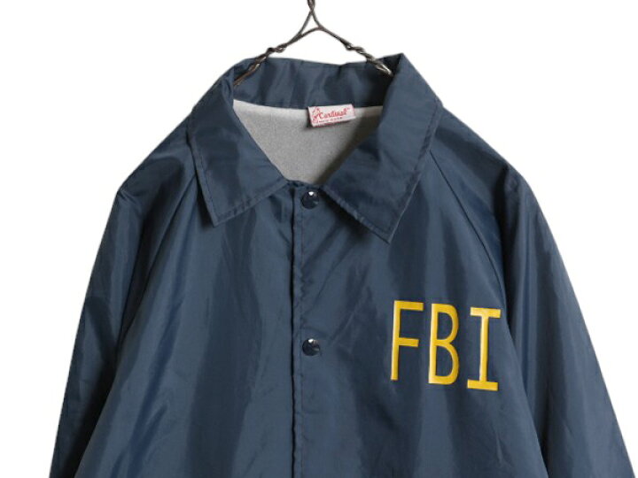 楽天市場】80s USA製 FBI 両面 プリント ナイロン コーチ ジャケット 