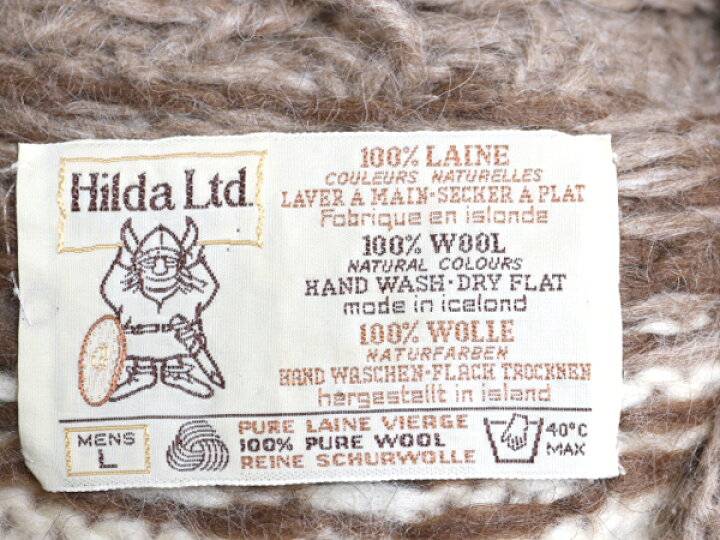 楽天市場】70s 80s アイスランド製 Hilda ノルディック ウール ニット 