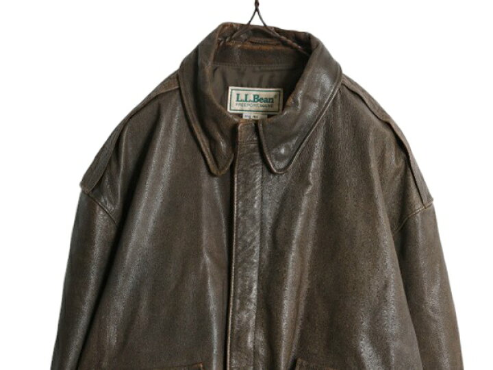 楽天市場】90s USA製 ☆ エルエルビーン A-2 タイプ 本革 レザー  