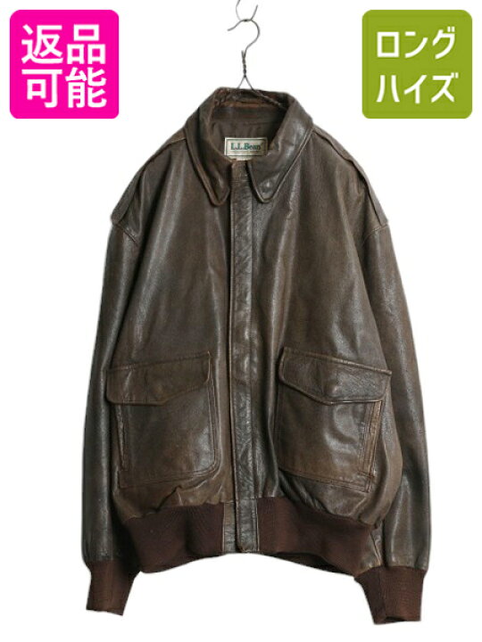 楽天市場】90s USA製 ☆ エルエルビーン A-2 タイプ 本革 レザー  