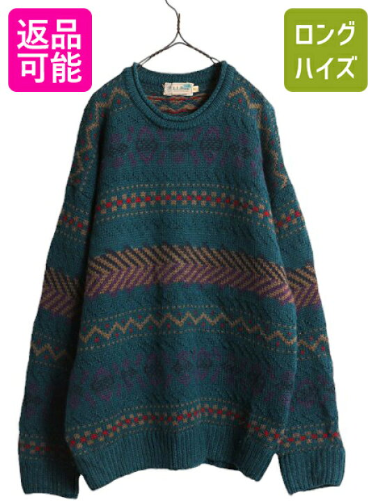 楽天市場】80s エルエルビーン ロールネック ウール ニット セーター 