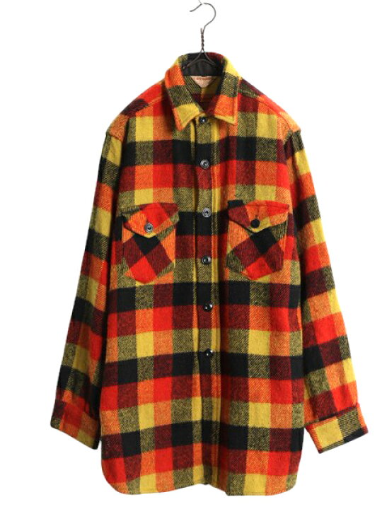 楽天市場】50s ☆ FROSTPROOF マチ付き ブロック チェック ウール 