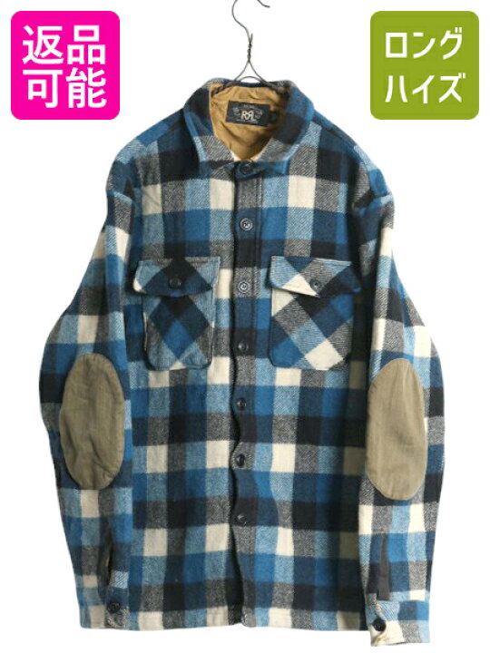 楽天市場】RRL ラルフローレン チェック ウール 長袖 CPO シャツ 