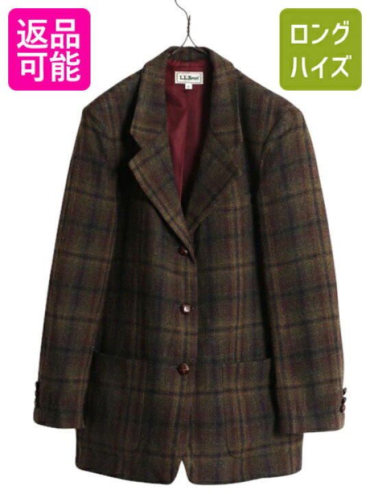 楽天市場】90s USA製 エルエルビーン ツイード テーラード ジャケット 