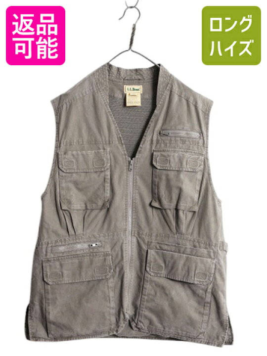 楽天市場】90s エルエルビーン サファリ ベスト レディース メンズ L 