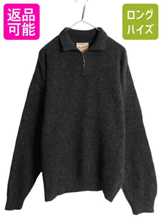 楽天市場】90s USA製 ウールリッチ ハーフジップ ニット セーター 
