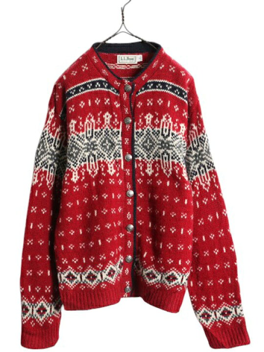 楽天市場】80s USA製 エルエルビーン ノルディック ウール ニット  