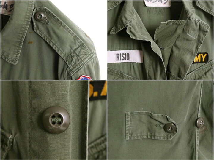 楽天市場】60s ☆ 米軍実物 US ARMY 2nd ジャングルファティーグ  