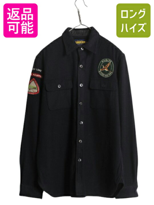 楽天市場】ラグビー ラルフローレン CPO ウール シャツ メンズ M ポロ 