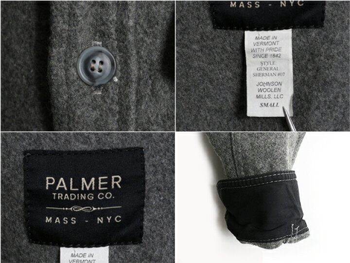 楽天市場】USA製 PALMER TRADING ウール CPO シャツ ジャケット メンズ 