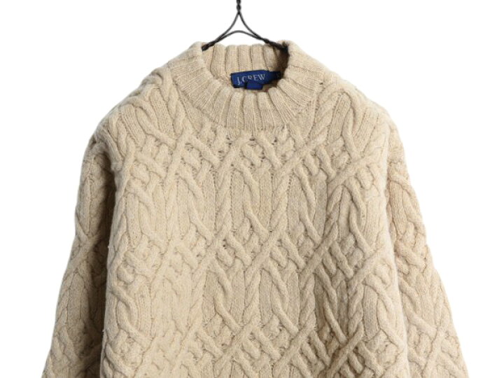 楽天市場】90s 00s J CREW フィッシャーマン ウール ニット セーター 