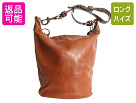 コーチ ブリーカー レザーダッフル ショルダー バック / COACH レザーバッグ コーチ 斜め掛け 肩掛け レディース メンズ ブラウン バケツ型| 中古 コーチバッグ ショルダーバッグ 本革レザー カウハイド 多ポケット ジップトップ チェック ライナー付き カバン シンプル 茶