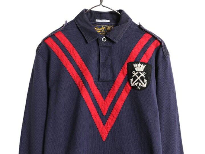 楽天市場】ヴィンテージ 加工 ラグビー ラルフローレン ラガーシャツ  