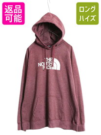 【5/18 ご愛顧感謝デーポイントUP!】 ノースフェイス プリント スウェット フード パーカー レディース XL / 古着 プルオーバー 裏起毛 トレーナー 大きいサイズ The North Face| 中古 薄手 アウトドア ロゴ スエット スウェットパーカー プリントパーカー フードパーカー