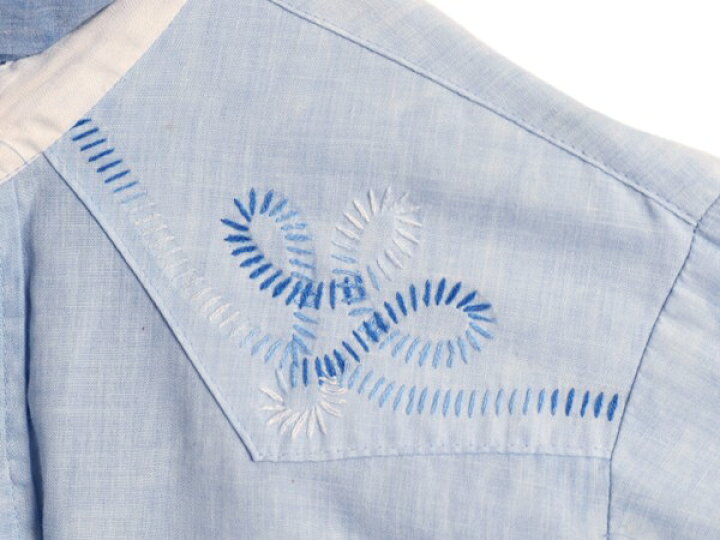 楽天市場】70s USA製 リー ハンドメイド 刺繍入り ウエスタン シャツ 