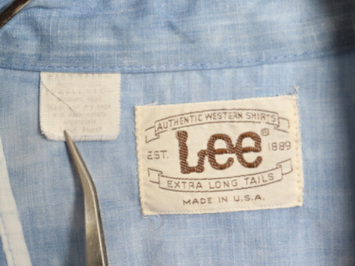 楽天市場】70s USA製 リー ハンドメイド 刺繍入り ウエスタン シャツ 