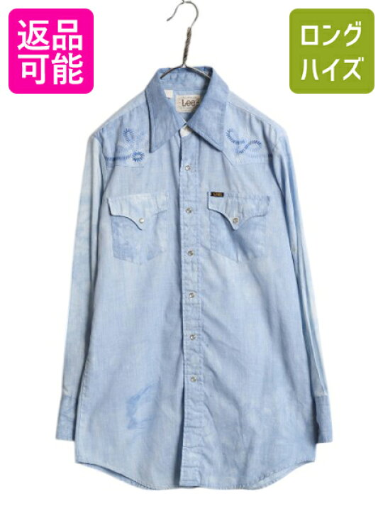 楽天市場】70s USA製 リー ハンドメイド 刺繍入り ウエスタン シャツ 