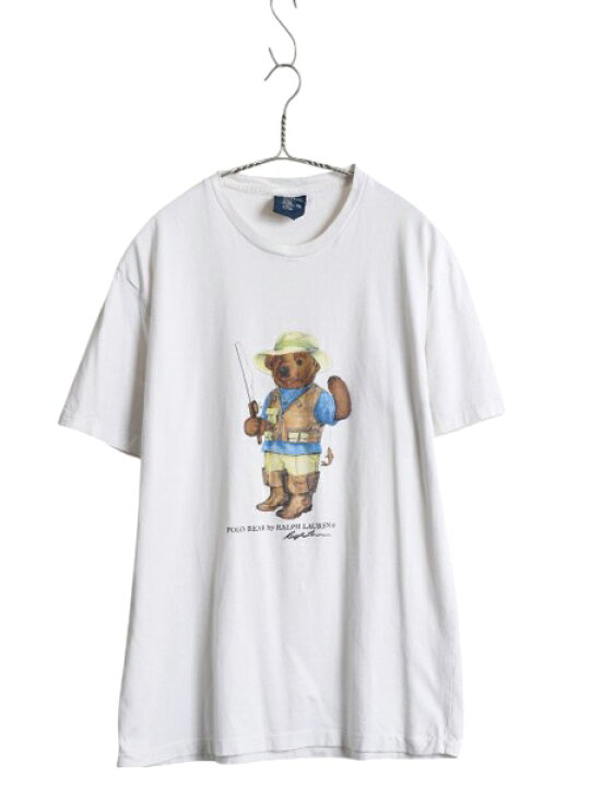 楽天市場】90s ポロベア ポロ ラルフローレン プリント 半袖 Tシャツ 