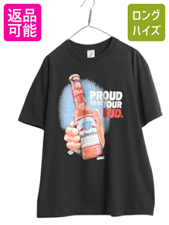 楽天市場】90s USA製 ☆ バドワイザー イラスト プリント Tシャツ 