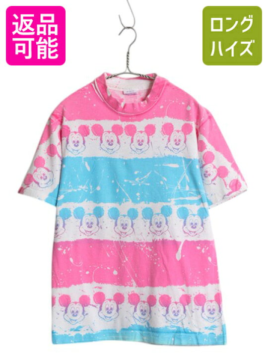 楽天市場】80s USA製 ミッキー オールオーバー プリント Tシャツ 