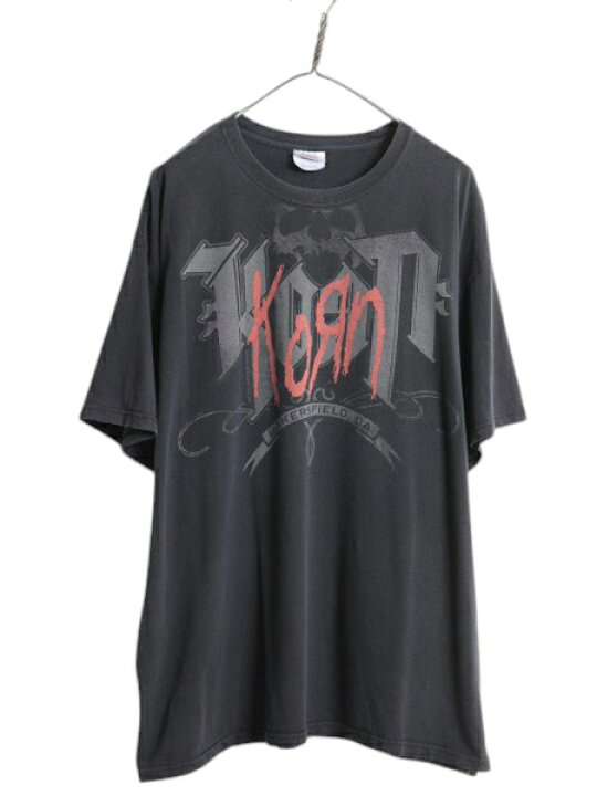 楽天市場】KORN スカル ロゴ イラスト プリント Tシャツ メンズ XXL 