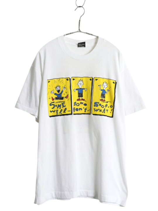 楽天市場】90s USA製 ジョーク キャラクター イラスト プリント T 