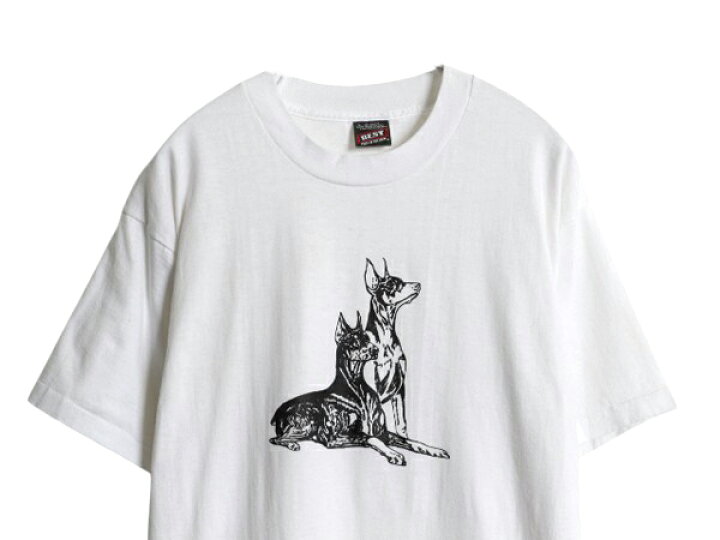 楽天市場】90s ドッグ アート イラスト プリント Tシャツ メンズ
