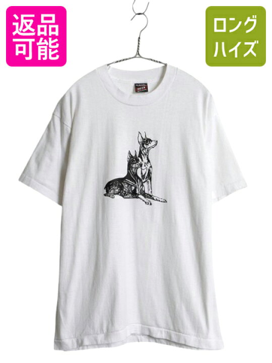 楽天市場】90s ドッグ アート イラスト プリント Tシャツ メンズ 