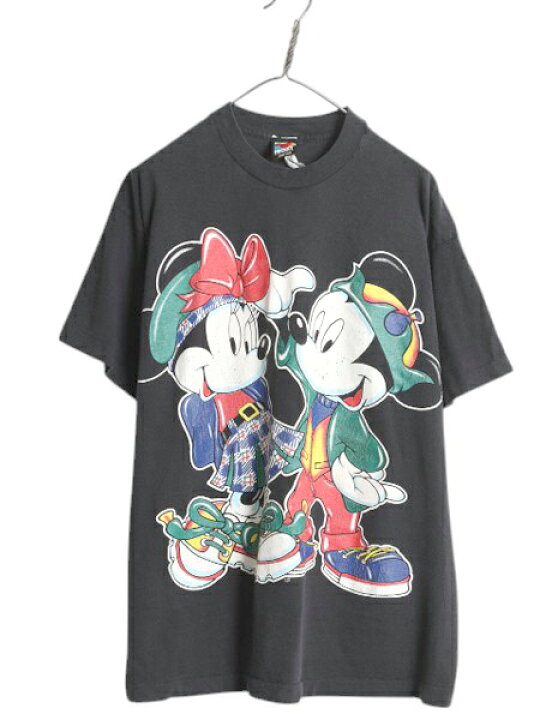 楽天市場】90s USA製 ミッキー ミニー プリント Tシャツ メンズ 