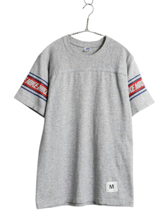 楽天市場】70s USA製 ☆ ナイキ 半袖 フットボール Tシャツ メンズ M 