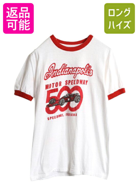 楽天市場】70s レーシングカー イラスト 染込み プリント リンガー T 