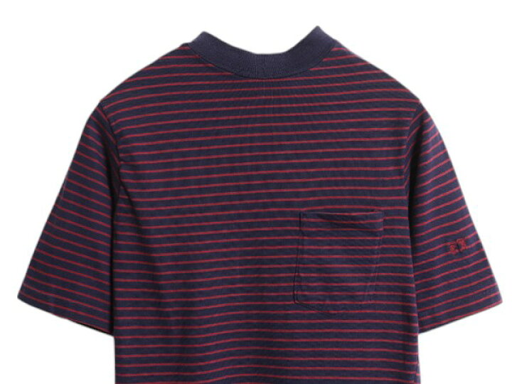 楽天市場】70s ハンテン ポケット付き ボーダー 半袖 Tシャツ メンズ 