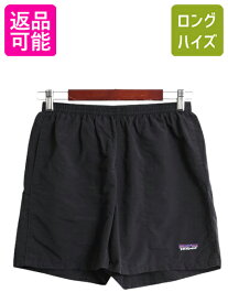 【4/12 24h限定777円OFFクーポン!】 パタゴニア バギーズ ショーツ メンズ S 古着 08年製 アウトドア ナイロン ショートパンツ 短パン 海パン 水陸両用 インナー付き 黒 スイム| 中古 ブラック Patagonia バギーズショーツ ハーフパンツ ショート パンツ スイムパンツ サー
